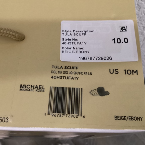 MICHAEL MICHAEL KORS Women's Tula Scuff Slip-On Cozy Slippers, size 10 - Picture 3 of 7